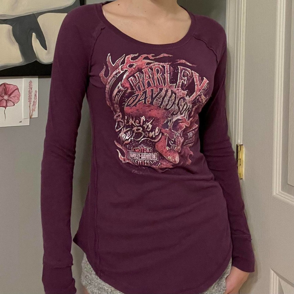 Rare harley davidson purple long sleeve